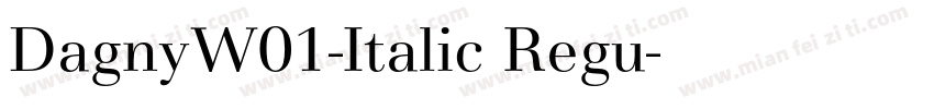DagnyW01-Italic Regu字体转换